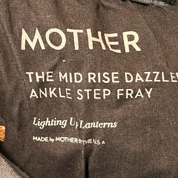 Mother denim jeans the high rize dazzler ankle step frey. Size 31. - Picture 4 of 4